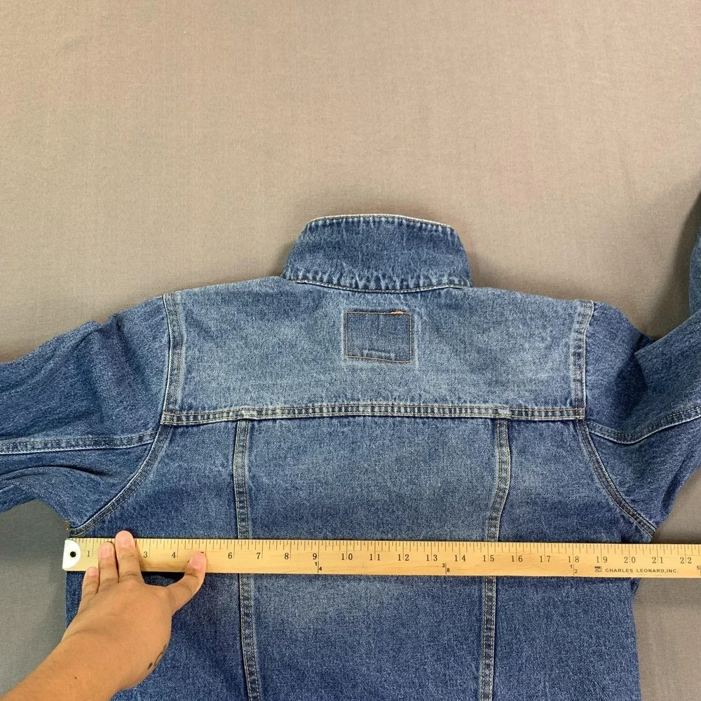 Levi's Jacket Youth XL Blue‎ Jean Denim Trucker Button Front Pockets 13-15 Yrs